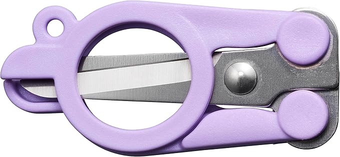 Fiskars Explore Folding Scissor, Designer Collection, Ultra Lilac, Travel Friendly