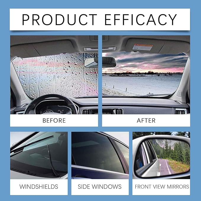 CAPEDIEM 2025 NEW Automotive Oil Film Cleaning Brush for Car Windows, Glass Cleaning Board, Suitable for Windshield Glass Oil Film Remover, Car Windshield Cleaner (1, black)