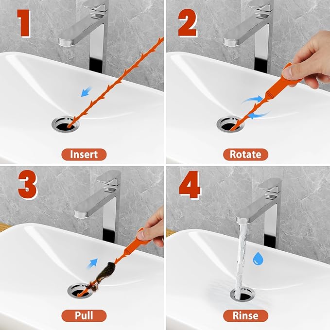 78.7inch Drain Snake with Endoscope, Visual Drain Cleaner Tool, Drain Clog Remover & Endoscope Camera, 19.69inch Drain Snake Hair Remover(3pcs), Drain Auger for Sink, Toilet, Bathtub