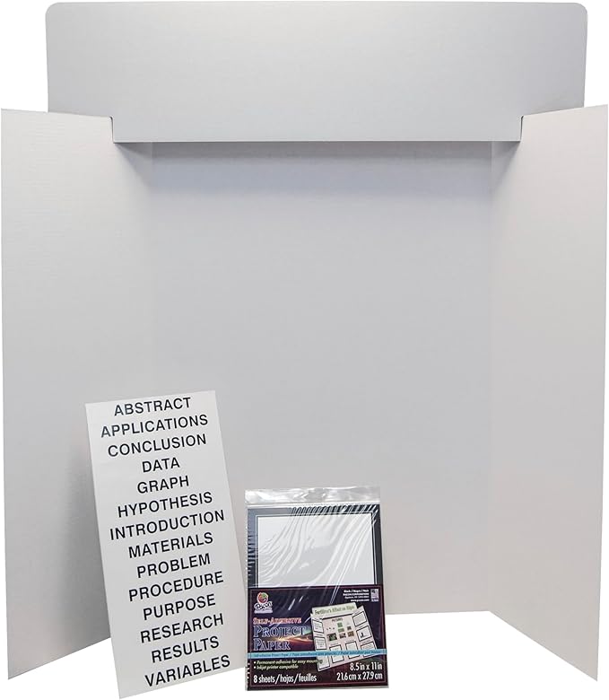 Pacon Presentation Board Project Kit with Project Papers
