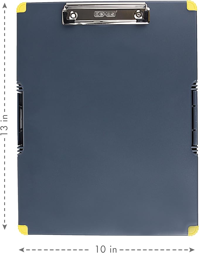 Dexas Duo Clipcase Dual Sided Storage Case and Organizer, Yellow