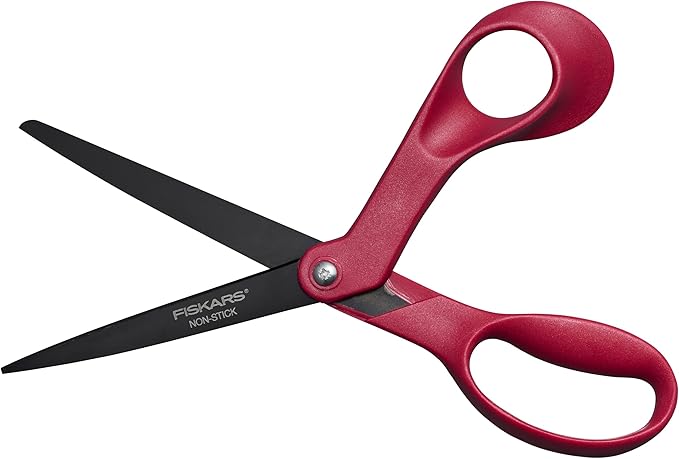 Fiskars® Non-stick Explore Collection Scissors, Wild Cherry (8 in.)