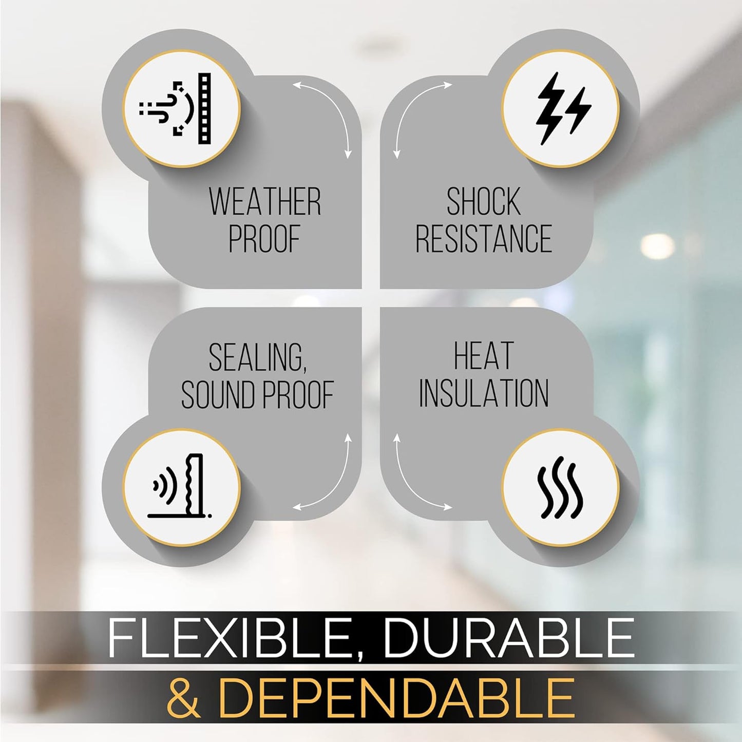 High Density Foam Weather Stripping Door Seal Strip Insulation Tape Roll for Insulating Door Frame, Window, Air Conditioner | Self Adhesive Sealing Weatherstrip (White, 1/2 in x 1/4 in 30 Ft)