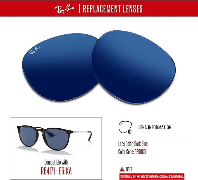 Ray-Ban Original RB4171 ERIKA Replacement Lenses For Women+BUNDLE with ACCESSORY EYEWEAR KIT