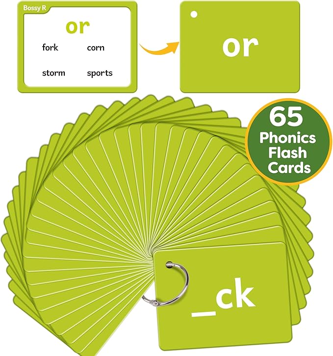 Torlam Sight Words Flash Cards for Kids Phonics Learning,Learn to Read Digraphs CVC Blends Long Vowel Sounds Spelling Reading Phonics Games, Site Words for Classroom Homeschool