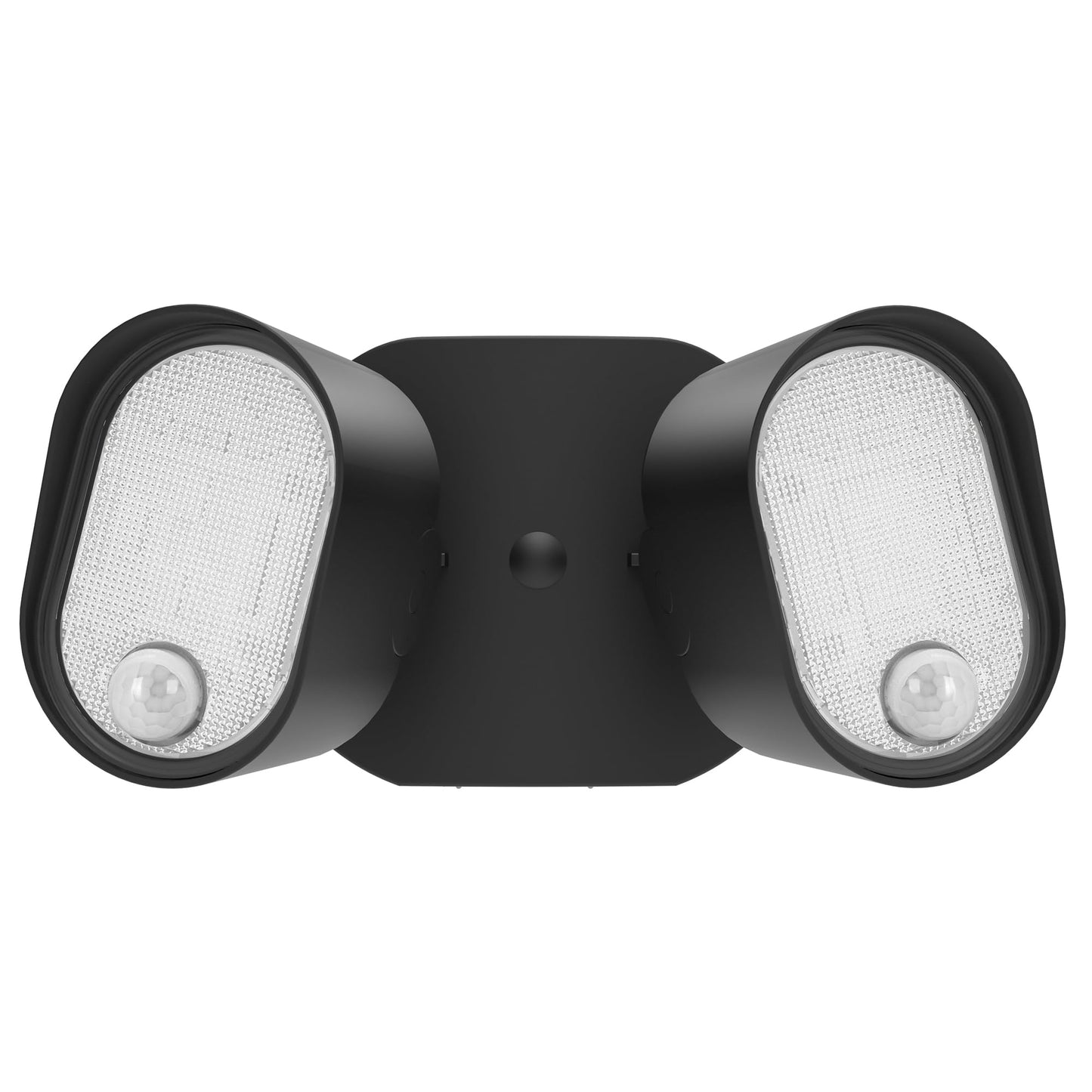 LUTEC LED Flood Lights 35W 4000LM with Motion Sensors, IP65 Waterproof, 5000K Dusk to Dawn, 2 Pack, Black