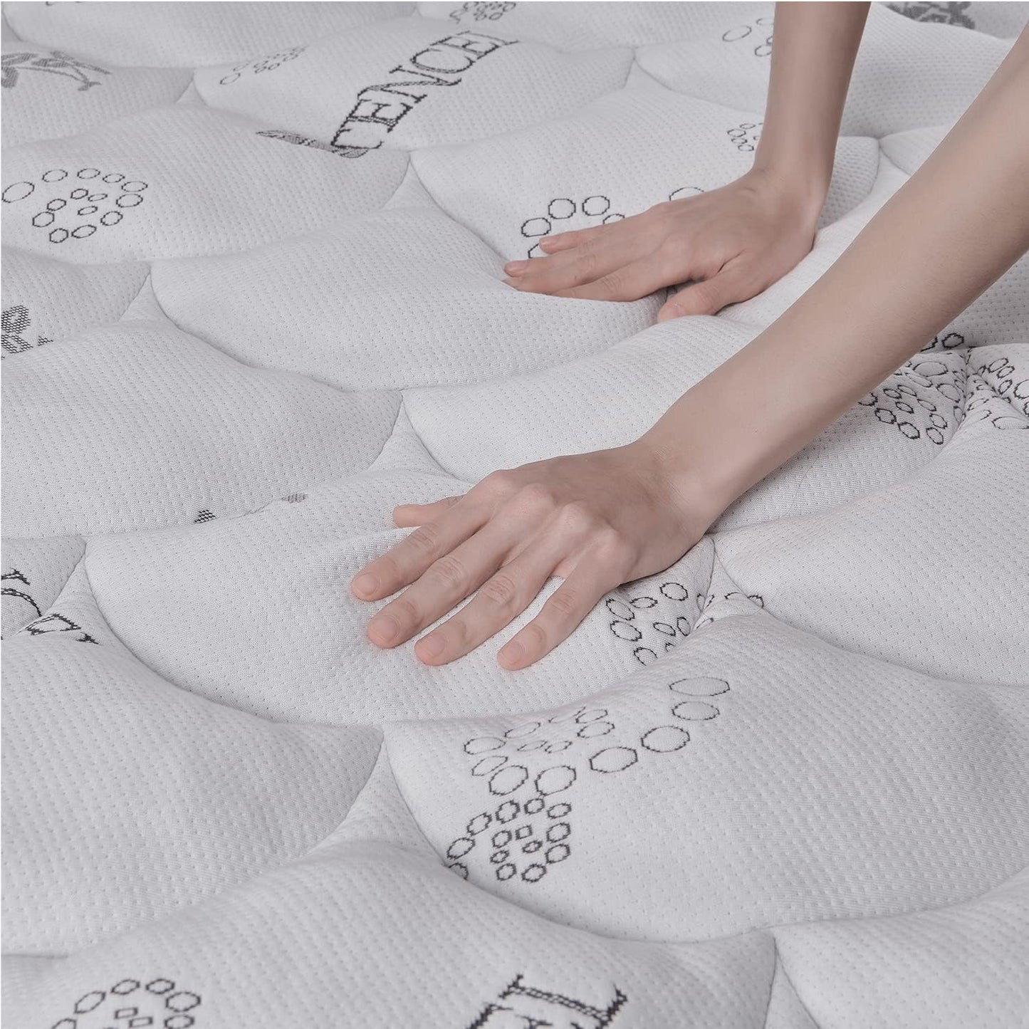 Softhour Padded Topper Twin Size 40% Tencel Blend Rayon from Bamboo and Cotton Filled Mattress Cover, Thick, Luxurious and Comfort Mattress Pad, Deep Pocket for 21" Mattress