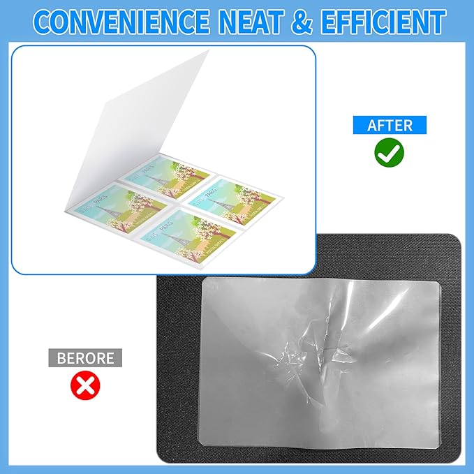 Laminator Carrier Sleeve Lamination Carrier Thermal Laminating Carriers Sheets Thermal Carrier Sheet for Laminator with All Brand Laminating Pouch (5, Letter Size)