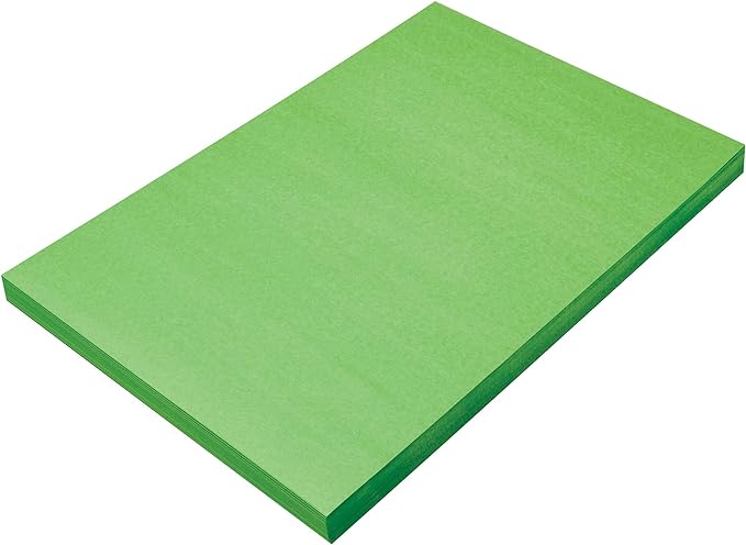 Prang (Formerly SunWorks) Construction Paper, Bright Green, 12" x 18", 100 Sheets