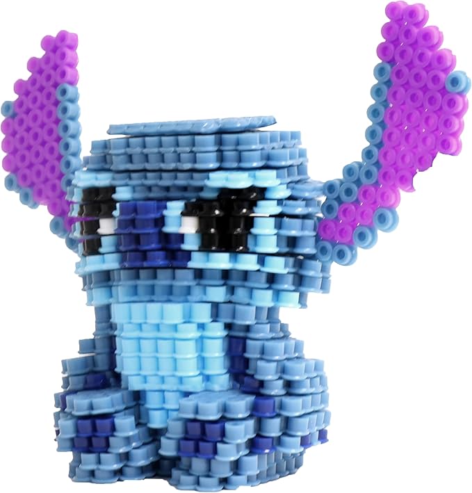 STITCH Disney Pixel Creations Bead Kit Lilo DIY Craft Set with 2500 Beads, Pegboards & Templates Creative Activity Toy for Girls & Boys Ages 6+