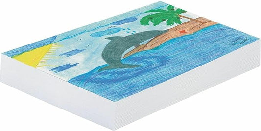Pacon Plain White Newsprint Paper, 18" x 24", Pack of 500 Sheets