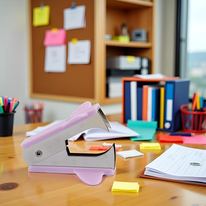 1pc Purple Stapler Puller,Stapler Removals Remover -School,Teachers,Students,and Home Desk Staplers,Staple Puller Tool with Grip Supplies,Manual Staplers