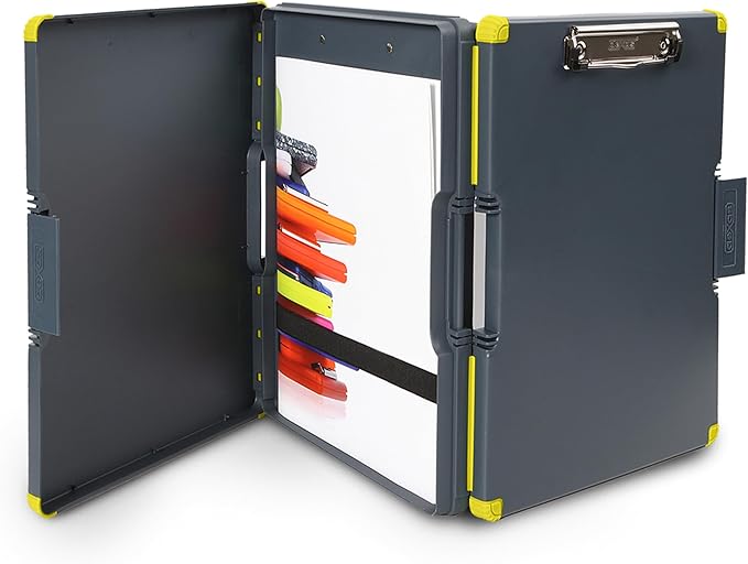Dexas Duo Clipcase Dual Sided Storage Case and Organizer, Yellow