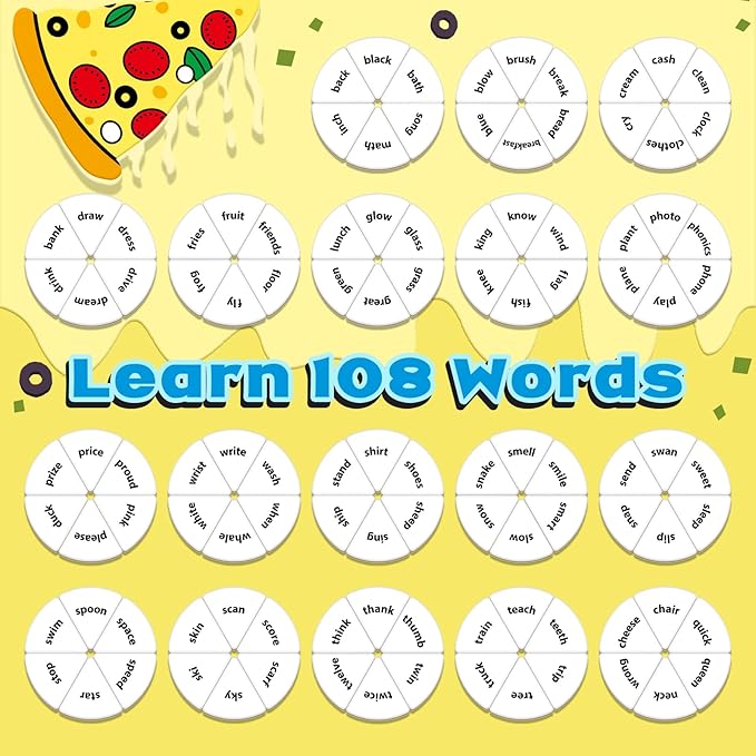 Blends & Digraphs Phonics Games for Kids, Learn to Read Phonics Flash Cards, Sight Words Word Games Spelling Reading Games, Speech Therapy Toys Kindergarten Preschool Learning Activities