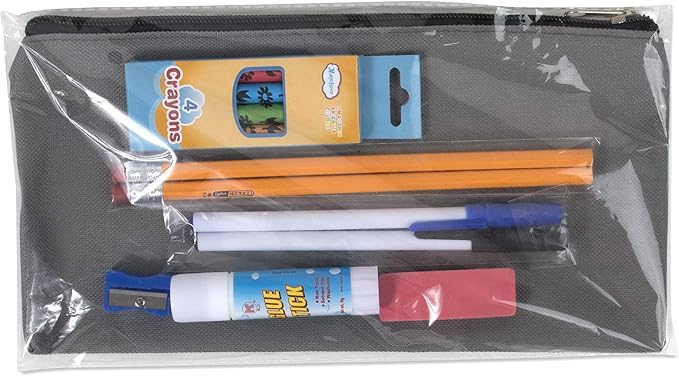 Trail maker Bulk Pencil Case Bags Bundle with Zipper for Kids, School, Offices | Colorful Pencil Pouches in Bulk Packs