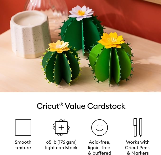 Cricut Value Cardstock Paper, Botanical Sampler - 80 sheets (8.5" x 11") - Compatible with Joy Xtra, Explore, & Maker Machines - Letter Size