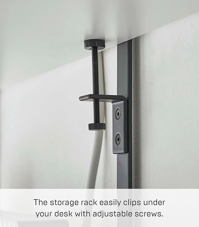 YAMAZAKI Home Smart Under-Desk Cable & Router Storage Rack Organizer Rack For Minamlist Office - Steel