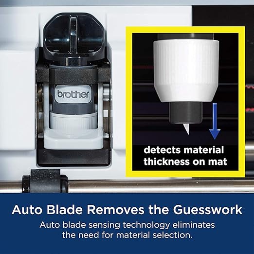 Brother ScanNCut SDX125E Deluxe Wireless Bundle with 38 Sheets 651 Vinyl, HTV, Tools, Guides, and More