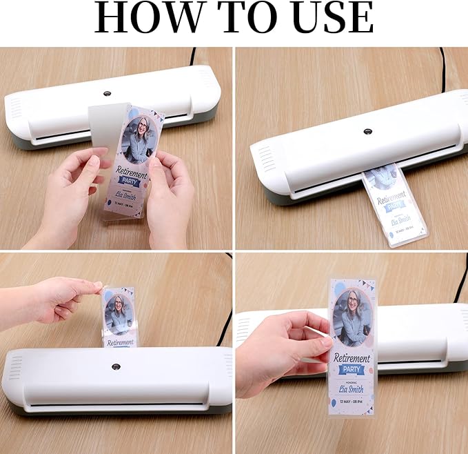 100 Pieces Bookmark Laminating Pouches 2x6 Hot Laminator Sleeves 5 Mil Photo Booth Frames for Book Lovers Nature Lovers (100, 2x6 Inch)