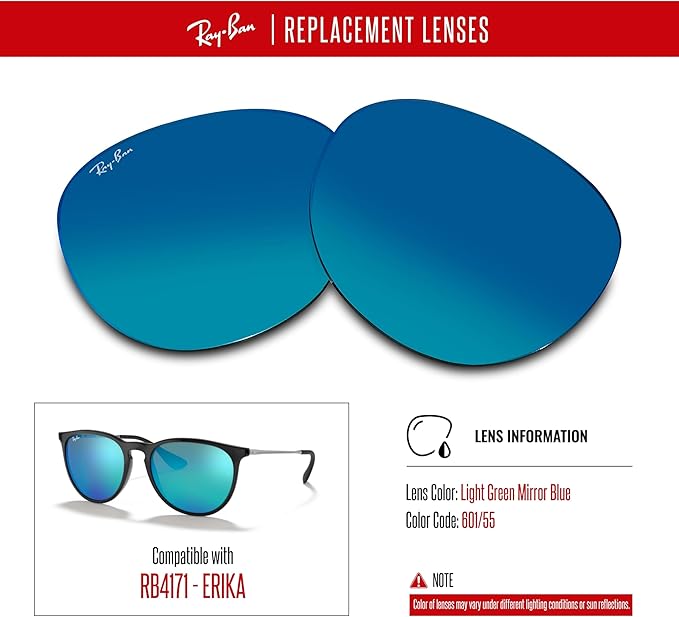 Ray-Ban Original RB4171 ERIKA Replacement Lenses For Women+BUNDLE with ACCESSORY EYEWEAR KIT