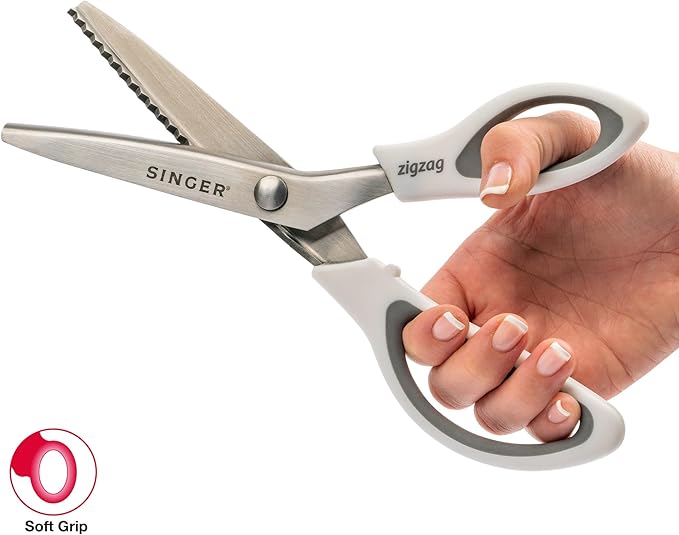 SINGER 9" Pinking Shears - Zig Zag Scissors for Fabric