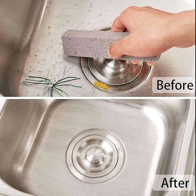 Chinco 72 Pack Pumice Stick for Cheaning, Pumice Scouring Stone Pad Removing Stain Grime Without Leaving Scratches for Kitchen Oven Stove Home Bathroom Toilet Pool House Cleaning Supplies