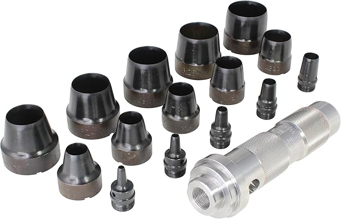 Mayhew Tools 66000 Hollow Punch, 16-Piece Set, Black
