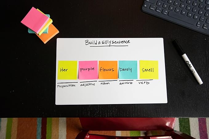 Post-it Dry Erase Sheets, 7 in x 11.3 in, 30 Sheets, Sticks Securely and Removes Cleanly (DEFSHEETS-30PK)