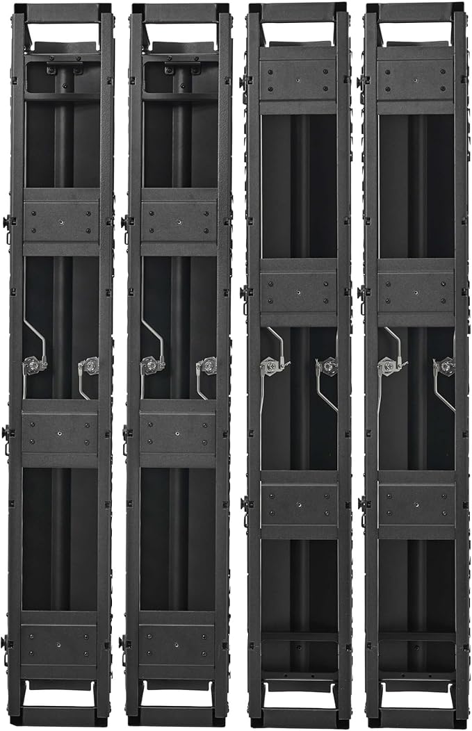 Tripp Lite Vertical Cable Manager, High-Capacity Deep Double Finger Duct, Front-Facing Cover, Four 3.5 feet Tall Sections, 6 inch Wide x 11.4 inch Depth, Black, 5-Year Warranty (SRCABLEVRT6HD2)