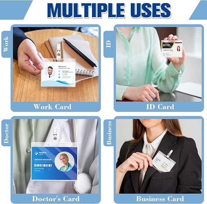 500 Pack 5mil 3“x4" Thermal Laminating Pouches Badge Laminate Pouches Clear Laminated Luggage Tags Printable Laminator Pouches for Business Permits Cards (100, 3"x4"-5mil)