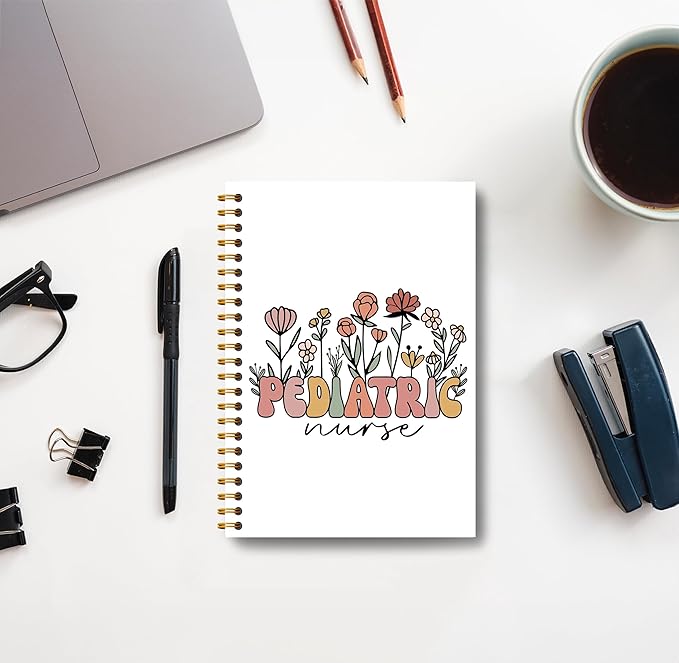 Pediatric Nurse Gifts Notebook Journal - Pediatric Peds Nurse Gifts, Nurse Appreciation Gifts, Peds Crew Gifts, PICU Nurse Gifts, Nurse Spiral Notebook 5.5x8.3