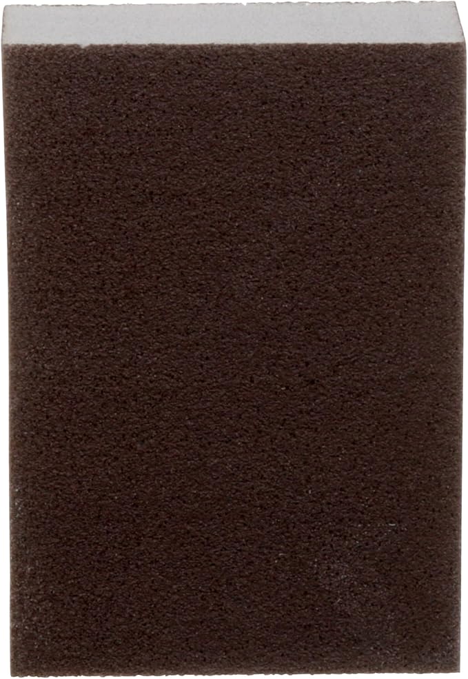 3M Sanding Sponge Block, 6-Pack, Extra Fine Grits, 3-3/4 in x 2-5/8 in, Designed For Sanding Wood, Paint, Metal, Plastic or Drywall, Features 3M Abrasive, Made with Durable Flexible Foam (CP000-6P-CC)