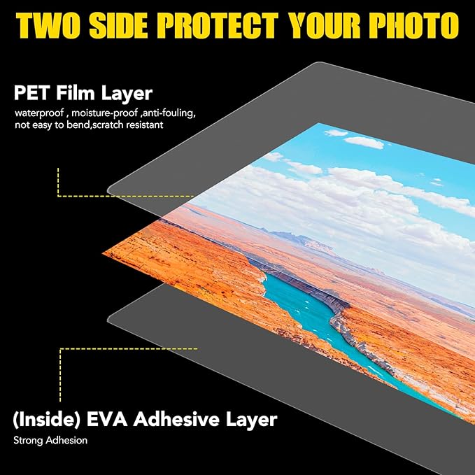 Thermal Laminating Pouches 5 Mil,150 Pack Laminating Sheets, 9 x 11.5 Inches Lamination Sheet Paper for Laminator, Clear, Round Corner Letter Size, Office School Supplies