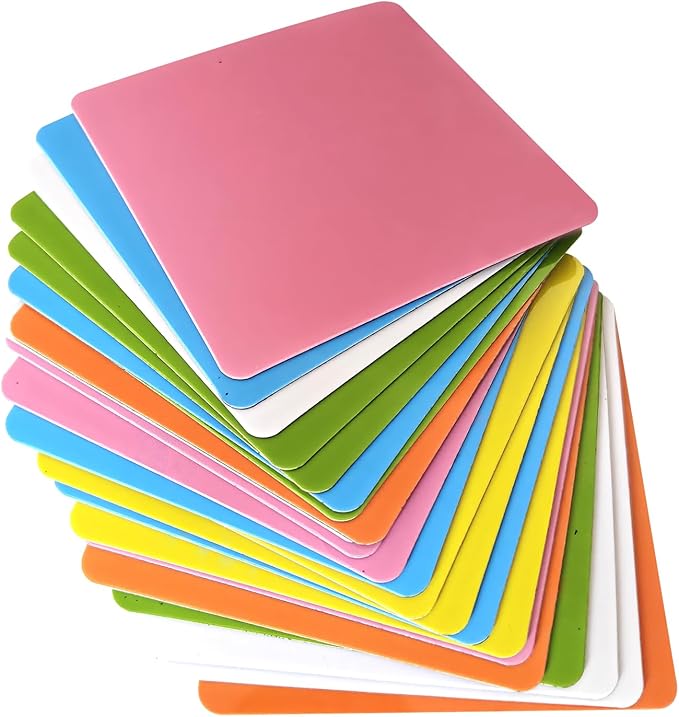 Reusable Magnetic Sticky Notes 3x3 Inch - 36 Pack Dry Erase Whiteboard Magnets for Teachers Classroom, Colorful Fridge Stickers for Refrigerator, Office,Whiteboard