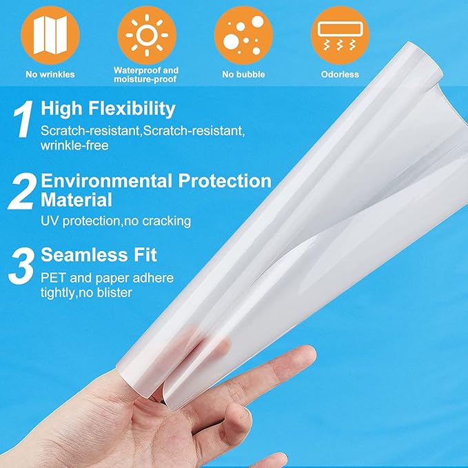 RyhamPaper Thermal Laminating Pouches, 9 x 11.5 Inches Letter Size Sheets 3 mil (3mil 5000pack)