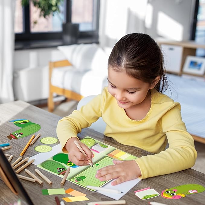 B1ykin Cute Sticky Notes Set - Just A Girl Who Loves Pickles Self-Stick Notes Pad, 550 Sheets Writing Memo Pages Sticky Notepad for Teacher Appreciation Gifts, School Office Supplies (New Pickles)
