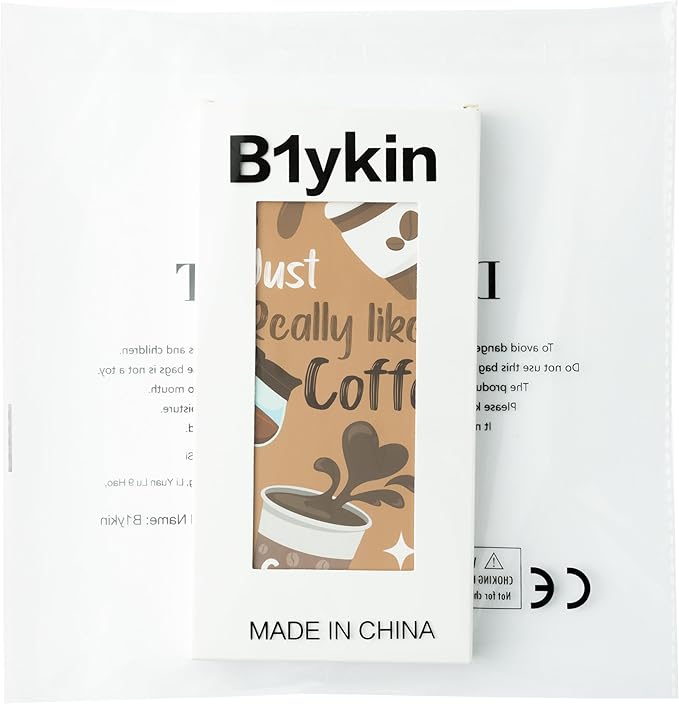 B1ykin Cute Sticky Notes Set - I Just Really Like Coffee Self-Stick Notes Pad, 550 Sheets Writing Memo Pages Sticky Notepad for Teacher Appreciation Gifts, School Office Party Favors Supplies (Coffee)