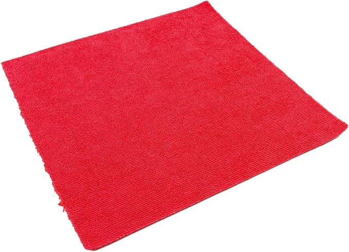 Autofiber Roll-o-Rags Microfiber Towels, Tear Off Sheets, 12 Inch x 12 Inch, 30/Roll (Red)