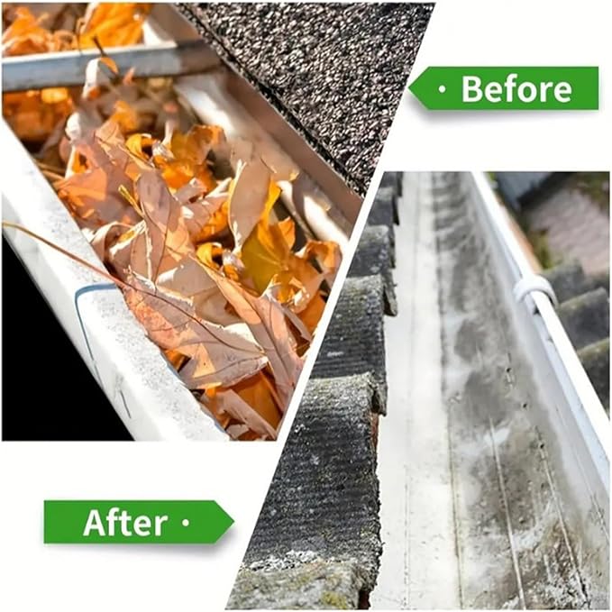 Multi-Angle Adjustable Brush Head For Curved Drains & Clogged Downspout Maintenance Flexible Drain Brush Attachment