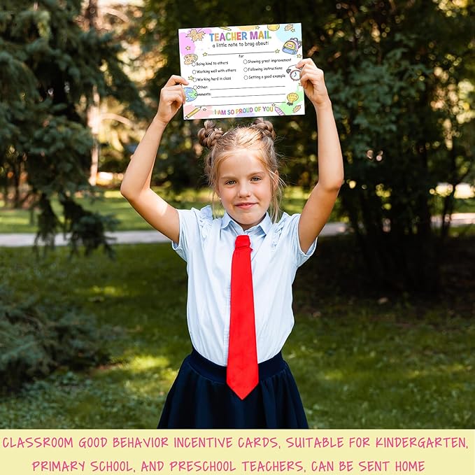 50PCS Teacher Mail Notices to Parents, Teacher Classroom Supplies, Mailing Letters, Positive Notices from Teachers to Parents