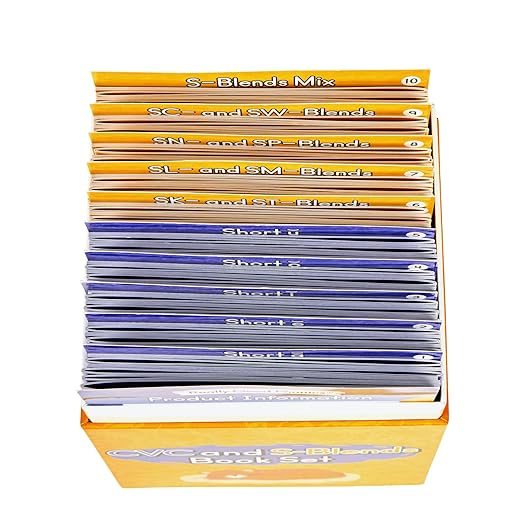 Really Good Phonics Decodable Readers, CVC and S-Blends Book Set, Learning Activities for Kids, Homeschool & Classroom Must Haves