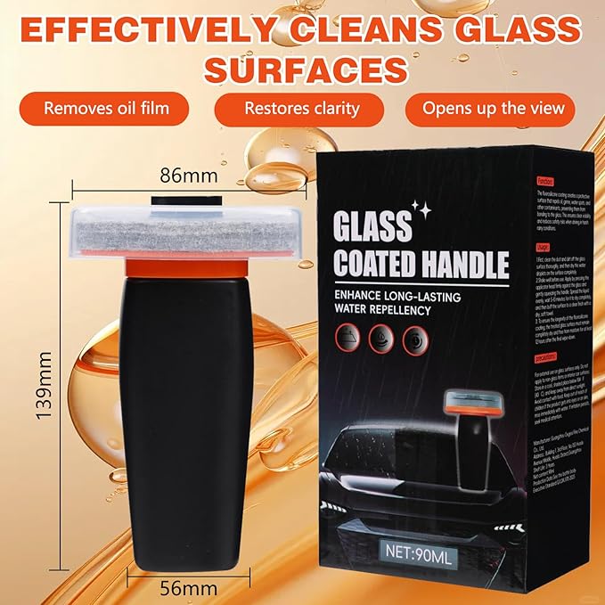 Car Oil Film Cleaner,Automotive Oil Film Cleaning Brush,Durable Glass Cleaning Tool,Glass Film Remover Cleaning Board for Car Windshield and Windows Improved Visibility