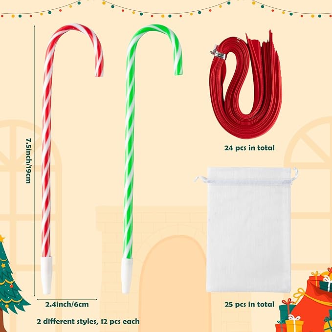 Xqumoi Christmas Coffee Cup Sticky Notes with Pen Gift Set - 24 Set Xmas Tree Self Sticky Writing Memo Pads Ballpoint Pens with Mesh Bag Party Favors School Classroom Rewards Office Suppliess