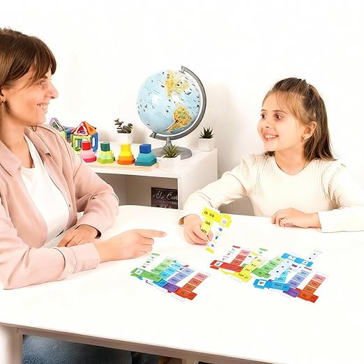 27 Pcs Word Vocabulary Building Sliders with Instruction Card Consonant Blends and Digraphs Phonics Manipulatives Along with VCV Teaching Colorful ELA Learning Essentials to Build Sentences
