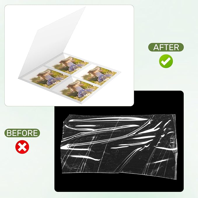 5 Pack Laminator Carrier Sleeve 9 x 15 Inch Lamination Carrier Letter Size Thermal Laminating Carriers Sheets Lamination Thermal Protection for All Brand Laminating Pouch