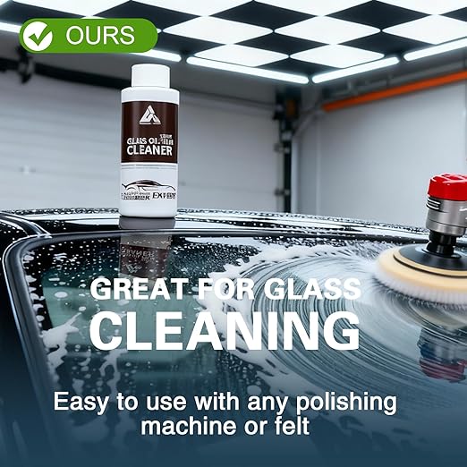 Glass Polish 100ml Cerium Oxide Glass Polishing Solution for Removing Oil Film, Water Spots, Eddies, Glass Water Stains, Wiper Marks on The Glass Surface, Restoring clearity (White, 100ml)