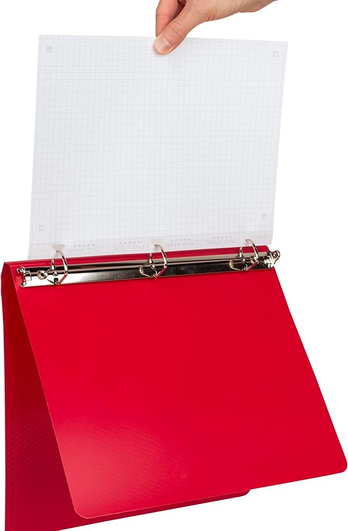 Five Star Loose Leaf Paper + Study App, Graph Ruled Filler Notebook Paper, Reinforced, Fights Ink Bleed, 8-1/2" x 11", 200 Sheets (170055-ECM)