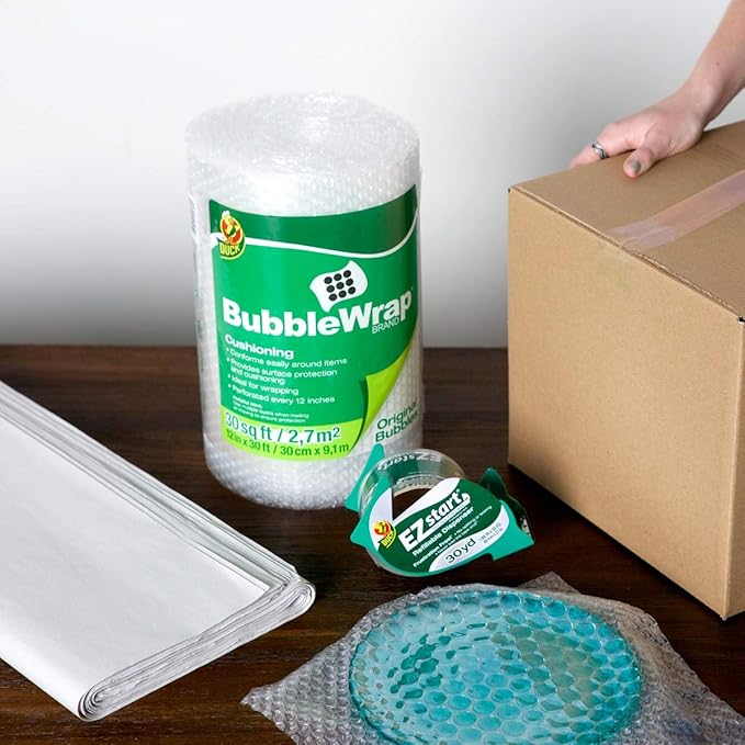 Duck Brand Packing Paper, Each Sheet 24-Inch x 24-Inch, White, 1 Pack of 220 Sheets (285125)