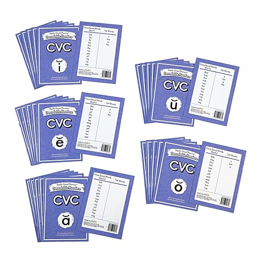 Really Good Phonics Decodable Readers, CVC and S-Blends Book Set, Learning Activities for Kids, Homeschool & Classroom Must Haves