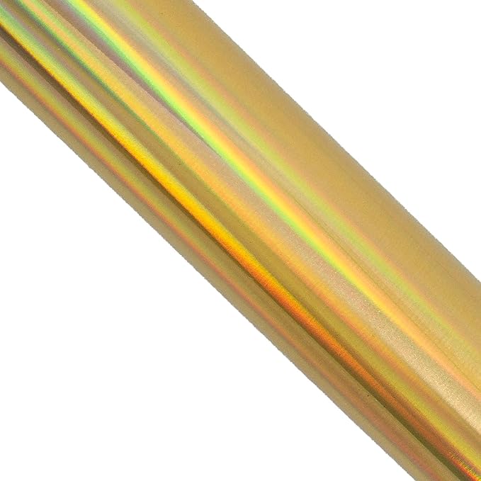 Coolprints Foil for Laminator and Laser Printer, Foil for Toner, Special Colors, Roll of 12.6 Inches x 32.8 Feet (Gold Holographic)